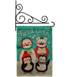 Fa La La La Fun - Winter Wonderland Winter Vertical Impressions Decorative Flags HG192289 Made In USA