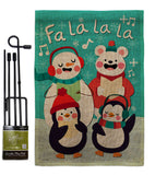 Fa La La La Fun - Winter Wonderland Winter Vertical Impressions Decorative Flags HG192289 Made In USA