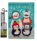 Fa La La La Fun - Winter Wonderland Winter Vertical Impressions Decorative Flags HG192289 Made In USA