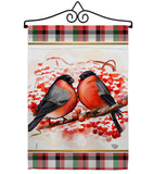 Winter Love Birds - Winter Wonderland Winter Vertical Impressions Decorative Flags HG192291 Made In USA