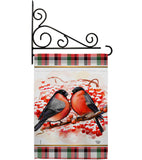 Winter Love Birds - Winter Wonderland Winter Vertical Impressions Decorative Flags HG192291 Made In USA