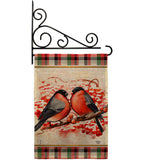 Winter Love Birds - Winter Wonderland Winter Vertical Impressions Decorative Flags HG192291 Made In USA