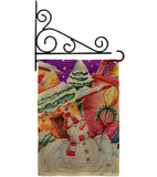 Frosted Snowman - Winter Wonderland Winter Vertical Impressions Decorative Flags HG192292 Made In USA