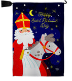 Saint Nicholas Day - Winter Wonderland Winter Vertical Impressions Decorative Flags HG192690 Made In USA