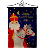 Saint Nicholas Day - Winter Wonderland Winter Vertical Impressions Decorative Flags HG192690 Made In USA