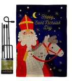 Saint Nicholas Day - Winter Wonderland Winter Vertical Impressions Decorative Flags HG192690 Made In USA