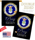 Pray United States Airmen - Military Americana Vertical Impressions Decorative Flags HG120064 Made In USA