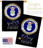 Pray United States Airmen - Military Americana Vertical Impressions Decorative Flags HG120064 Made In USA