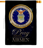 Pray United States Airmen - Military Americana Vertical Impressions Decorative Flags HG120064 Made In USA