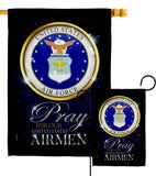 Pray United States Airmen - Military Americana Vertical Impressions Decorative Flags HG120064 Made In USA