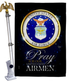 Pray United States Airmen - Military Americana Vertical Impressions Decorative Flags HG120064 Made In USA