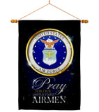 Pray United States Airmen - Military Americana Vertical Impressions Decorative Flags HG120064 Made In USA