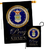 Pray United States Airmen - Military Americana Vertical Impressions Decorative Flags HG120064 Made In USA