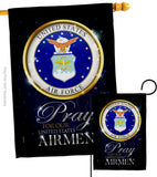 Pray United States Airmen - Military Americana Vertical Impressions Decorative Flags HG120064 Made In USA