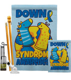 Down Syndrome Sock - Support Inspirational Vertical Impressions Decorative Flags HG130424 Made In USA