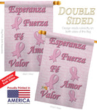 Esperanza, Fé, Valor - Support Inspirational Vertical Impressions Decorative Flags HG120030 Made In USA