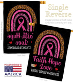 Pink Hope - Support Inspirational Vertical Impressions Decorative Flags HG120270 Made In USA