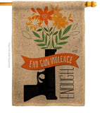 End Gun Violence - Support Inspirational Vertical Impressions Decorative Flags HG130377 Made In USA