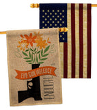 End Gun Violence - Support Inspirational Vertical Impressions Decorative Flags HG130377 Made In USA