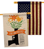 End Gun Violence - Support Inspirational Vertical Impressions Decorative Flags HG130377 Made In USA