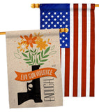 End Gun Violence - Support Inspirational Vertical Impressions Decorative Flags HG130377 Made In USA