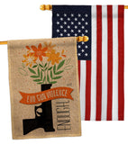 End Gun Violence - Support Inspirational Vertical Impressions Decorative Flags HG130377 Made In USA