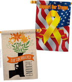 End Gun Violence - Support Inspirational Vertical Impressions Decorative Flags HG130377 Made In USA