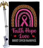 Pink Hope - Support Inspirational Vertical Impressions Decorative Flags HG120270 Made In USA