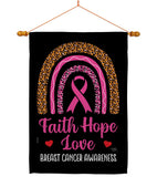 Pink Hope - Support Inspirational Vertical Impressions Decorative Flags HG120270 Made In USA