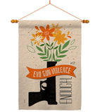 End Gun Violence - Support Inspirational Vertical Impressions Decorative Flags HG130377 Made In USA