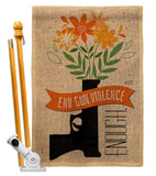 End Gun Violence - Support Inspirational Vertical Impressions Decorative Flags HG130377 Made In USA