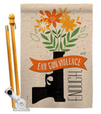 End Gun Violence - Support Inspirational Vertical Impressions Decorative Flags HG130377 Made In USA