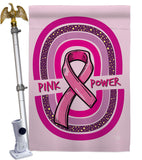 Pink Power - Support Inspirational Vertical Impressions Decorative Flags HG190178 Made In USA