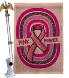 Pink Power - Support Inspirational Vertical Impressions Decorative Flags HG190178 Made In USA