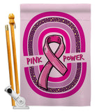 Pink Power - Support Inspirational Vertical Impressions Decorative Flags HG190178 Made In USA