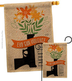 End Gun Violence - Support Inspirational Vertical Impressions Decorative Flags HG130377 Made In USA