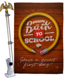 First Day Of School - School Education Special Occasion Vertical Impressions Decorative Flags HG120055 Made In USA