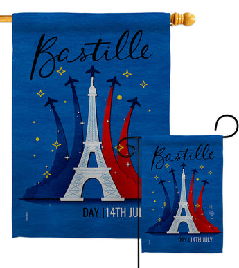 Bastille 14th July - Nationality Flags of the World Horizontal Impressions Decorative Flags HG190158 Made In USA