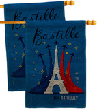 Bastille 14th July - Nationality Flags of the World Horizontal Impressions Decorative Flags HG190158 Made In USA