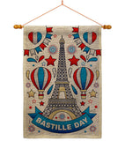 Bastille Day - Nationality Flags of the World Horizontal Impressions Decorative Flags HG130393 Made In USA