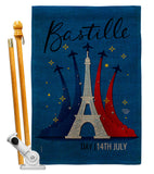 Bastille 14th July - Nationality Flags of the World Horizontal Impressions Decorative Flags HG190158 Made In USA