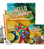 Day At Beach - Beach Coastal Vertical Impressions Decorative Flags HG106113 Made In USA