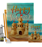 Sand Castle - Beach Coastal Vertical Impressions Decorative Flags HG106116 Made In USA