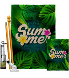 Summer Palm Tree - Beach Coastal Vertical Impressions Decorative Flags HG192609 Made In USA