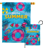 Summer Chilling - Beach Coastal Vertical Impressions Decorative Flags HG106111 Made In USA