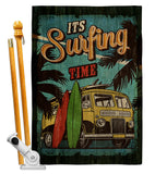 It's Surfing - Beach Coastal Vertical Impressions Decorative Flags HG106093 Made In USA