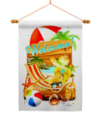 Reday For Summer - Beach Coastal Vertical Impressions Decorative Flags HG106106 Made In USA