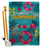 Summer Chilling - Beach Coastal Vertical Impressions Decorative Flags HG106111 Made In USA