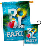 Pool Party - Beach Coastal Vertical Impressions Decorative Flags HG106087 Made In USA