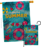 Summer Chilling - Beach Coastal Vertical Impressions Decorative Flags HG106111 Made In USA